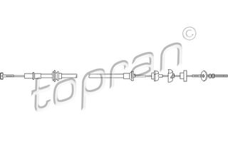 TOPRAN 111 790 755 - clutch cable Ντίζα, μηχανισμός συμπλέκτη