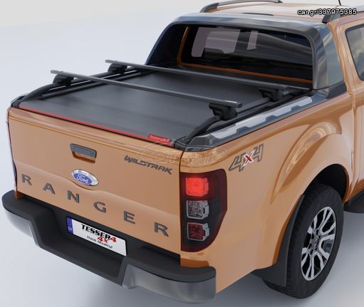 Tessera Roll+ ρολό καπάκι σε Μαύρο Ματ Ford Ranger 2012+ 2016+ 2020+