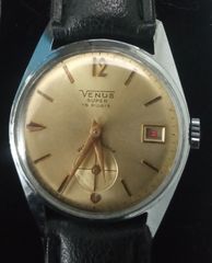 Venus super κουρδιστό unisex κάσα 32mm Ελβετικό άριστο του 1960s