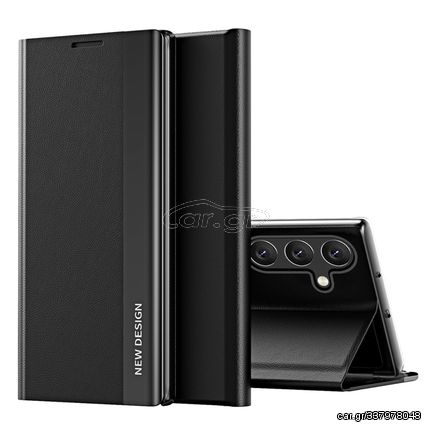 Θήκη Samsung Galaxy A54 5G New Design Leather Stand Cover από συνθετικό δέρμα μαύρο