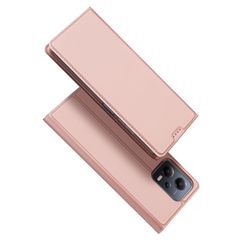Θήκη Xiaomi Redmi Note 12 5G / Poco X5 5G Dux Ducis Skin Pro Series με βάση στήριξης, υποδοχή καρτών και μαγνητικό κούμπωμα Flip Wallet από συνθετικό δέρμα και TPU ροζ χρυσό