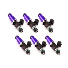 Injector Dynamic ID2000, for Audi/VW VR6 models (12 valve), 14mm (purple) adapters. Set of 6, 2000.60.14.14.6