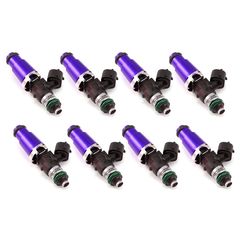 Injector Dynamics ID2000, for Mustang GT 4.6L applications. 14mm (purple) adapters.  Set of 8.  2000.60.14.14.8