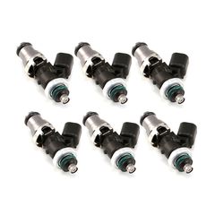 Injector Dynamic ID2000, for G37 / VQ37 applications. 14mm (grey) adapter top. GTR lower spacer. Set of 6. 2000.48.14.R35.6