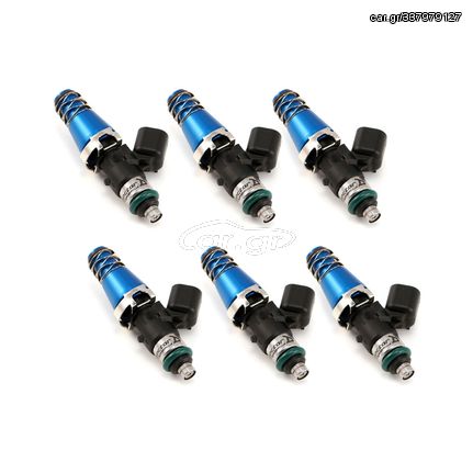 Injector Dynamics ID2600, for 90-96 300ZX TT. 11mm (blue) adapter tops. Set of 6. *Requires top feed conversion. 2600.60.11.14.6