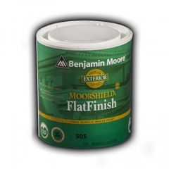 Benjamin Moore 505 MooreShield 100% Ακρυλικό Χρώμα Ματ Λευκό 1lit