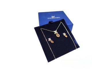 SWAROVSKI σετ Μενταγιόν και σκουλαρίκια Birthstone, Νοέμβριος, Κίτρινο, Επιμετάλλωση ροδίου Α9026 ΤΙΜΗ 85 ΕΥΡΩ