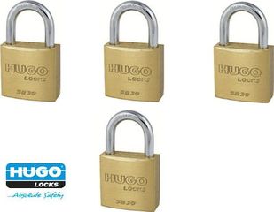 Λουκέτα Σετ 4 Τεμαχίων με Ένα Κλειδί KEY ALIKE HUGO SB 30 60287