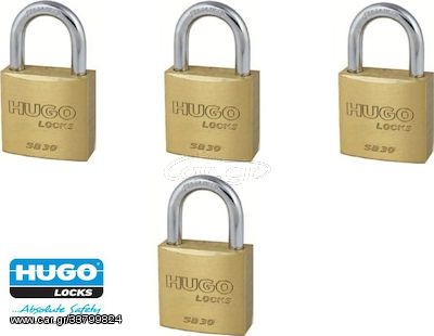 Λουκέτα Σετ 4 Τεμαχίων με Ένα Κλειδί KEY ALIKE HUGO SB 30 60287