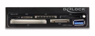 DELOCK USB 19-pin card reader 91759, CF/SD/micro SD/xD/MS/M2/USB, 5Gbps-thumb-1