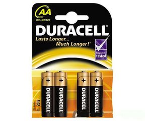 DURACELL ALKALINE BATTERY LR06AA BLISTER 4