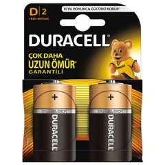 DURACELL ALKALINE BATTERY LR20 2pcs