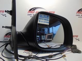 Καθρέπτης  Δεξιός Μαύρο VW TRANSPORTER T6 (2015-2022)     Άβαφος 5 καλώδια