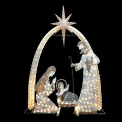 3D διακοσμητική φάτνη με 500 LED λαμπάκια θερμό χρώμα φωτός με διάσταση 226x30x310cm IP44