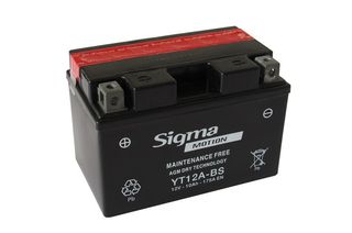 ΜΠΑΤΑΡΙΑ ΚΛΕΙΣΤΟΥ ΤΥΠΟΥ SIGMA  YT12A-BS