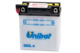 ΜΠΑΤΑΡΙΑ ΑΝΟΙΧΤΟΥ ΤΥΠΟΥ ΜΕ ΥΓΡΑ UNIBAT CB3L-A-SM (YB3L-A)