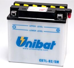 ΜΠΑΤΑΡΙΑ ΑΝΟΙΧΤΟΥ ΤΥΠΟΥ ΜΕ ΥΓΡΑ UNIBAT CB7L-B2-SM (YB7L-B2)