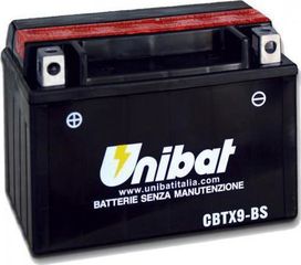 ΜΠΑΤΑΡΙΑ ΚΛΕΙΣΤΟΥ ΤΥΠΟΥ UNIBAT CBTX9-BS (YTX9-BS)