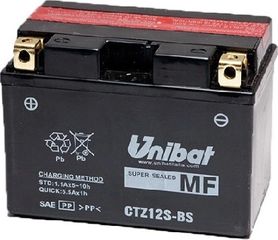 ΜΠΑΤΑΡΙΑ ΚΛΕΙΣΤΟΥ ΤΥΠΟΥ UNIBAT CTZ12S-BS (YTZ12-S)