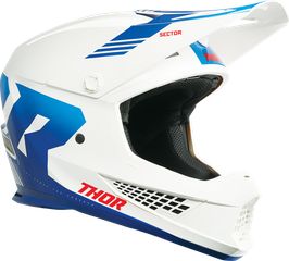 Κράνος Off Road-MX-Motocross Thor Sector 2 Carve White-Blue