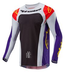 Μπλούζα Off Road-MX-Motocross Alpinestars Techstar Ocuri Orange-Purple-Black MEDIUM