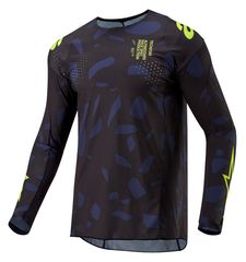 Μπλούζα Off Road-MX-Motocross Alpinestars Techstar Rantera Black-Yellow LARGE