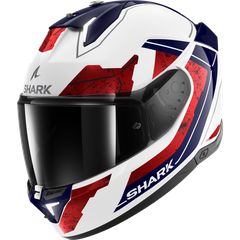 Κράνος Full Face Shark Skwal i3 Rhad White,Blue,Red - HE0820WUR ΜΕ ΦΙΜΕ ΖΕΛΑΤΙΝΑ