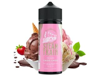 STEAMTRAIN Flavour Shot CHOO CHOO 30ml / 120ml (παγωτό σοκολάτα, φράουλα και βανίλια) 5298001230303