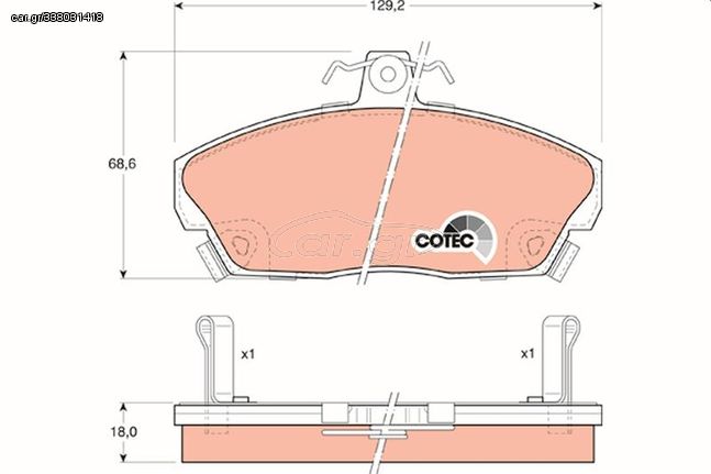 TAKAKI GAP ΕΜΠΡΟΣ  GDB496 GBP90325 GBP90336 SFP000390 SFP000410 45022S74E10 45022S74E50 45022SK3E00 45022SK3E00HS 45022SK3E01HS 45022ST3E00 45022ST3E01 45022ST3E10 45022ST3E20 45022ST3E22 45022ST3E30