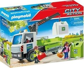 Playmobil - Waste glass truck with container (71431) / Toys