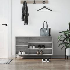 Παπουτσοθήκη Γκρι Sonoma 102x36x60 εκ. από Επεξεργασμένο Ξύλο 831418