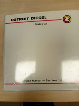 DETROIT DIESEL  Series 92 Service Manual Parts Catalog  