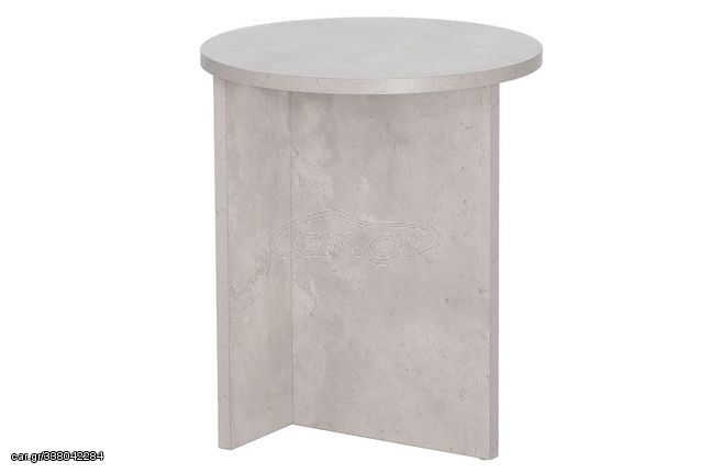 Βοηθητικό τραπέζι ''CAMILA'' σε χρώμα cement Φ40x48