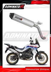 Dominator Εξάτμιση Τελικό MX2 S.Steel/Carbon End Honda Transalp 750 2023 -2024(Με Σιγαστήρα)