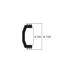 Καμπανα Συμπλεκτη Maxi Wing Ø 135Mm Honda Forza 125/250/300, Foresight 250, Jazz 250, Pantheon 125/150, Sh300 7715916B | Malossi