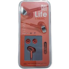 Elmcoei Stereo earphones EV-212 jack 3,5mm Orange