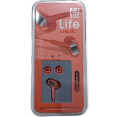 Elmcoei Stereo earphones EV-212 jack 3,5mm Orange
