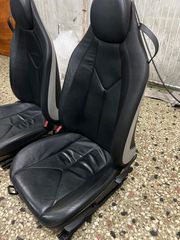 Mercedes slk r171 2004-2010 καθίσματα σετ σε μαυρο δερμα με αεροσακους-thumb-1