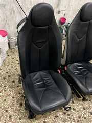 Mercedes slk r171 2004-2010 καθίσματα σετ σε μαυρο δερμα με αεροσακους-thumb-2