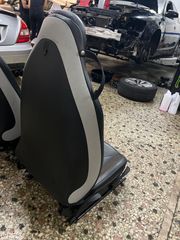 Mercedes slk r171 2004-2010 καθίσματα σετ σε μαυρο δερμα με αεροσακους-thumb-4