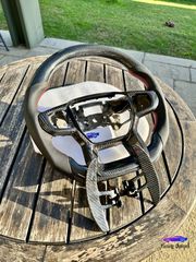 ***FORD RAPTOR 2023 ORIGINAL CARBON FIBER ΤΙΜΟΝΙ NAPPA PERFORATED ΔΕΡΜΑ CARBON PADDLES **ΕΤΟΙΜΟΠΑΡΑΔΟΤΟ**-thumb-3