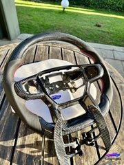 ***FORD RAPTOR 2023 ORIGINAL CARBON FIBER ΤΙΜΟΝΙ NAPPA PERFORATED ΔΕΡΜΑ CARBON PADDLES **ΕΤΟΙΜΟΠΑΡΑΔΟΤΟ**-thumb-5
