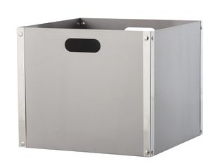 Ξυλιέρα Κουβάς Τετράγωνος K31 Nίκελ Ματ - Ζωγομέταλ