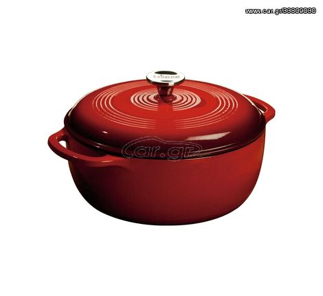 Μαντεμένια Επισμαλτωμένη Γάστρα Dutch Oven Red - Lodge