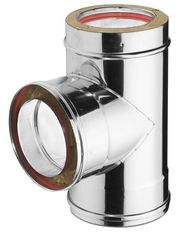 Μονωμένο Ανοξείδωτο Τ 90° Καμινάδας Φ250-300 - InoxShell