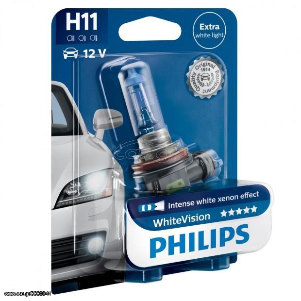 Λάμπες Philips White Vision H11 4300K...SoundStreet....