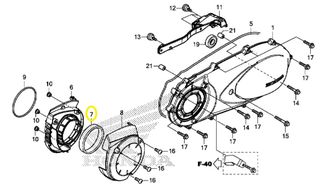 Φίλτρο Αέρα Στό Καπάκι Τού Φυγοκεντρικού Honda NSS.300 Forza 19412KTW900