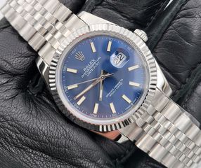 rolex 41mm μπλε datejust jubilee αντιγραφα replica