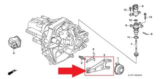 HONDA HR-V 1999-2005 CIVIC 1996-2005,CR-X 1996-1997 , ACCORD 1999-2001, ΦΟΥΡΚΕΤΑ ΔΙΑΧΑΛΟ ΣΥΜΠΛΕΚΤΗ ΓΝΗΣΙΟ HONDA 22821P20010 22821-P20-010-thumb-3