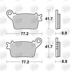 ΤΑΚΑΚΙΑ BRK ΠΙΣΩ 925 SM1 (FA436) CBF 600 HORNET (R, CBR RR 600/1000 (R) - (ΙΤΑ)